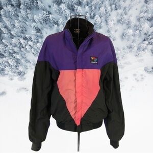 Vintage 80's Bellwether Color-blocked Ski Jacket Parka Size Small